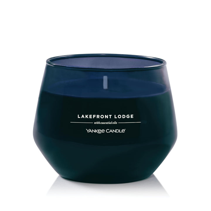 Yankee Candle Studio Medium Candle, Lakefront Lodge, 10 oz: Long-Lasting, Essential-Oil Scented Soy Wax Blend Candle | 40-65 Hours of Burning Time