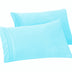 Elegant Comfort Solid Pillowcases 1500 Thread Count Egyptian Quality - Easy Care, Smooth Weave, Wrinkle and Stain Resistant, Easy Slip-On, 2-Piece Set, Standard/Queen Pillowcase, Aqua 2-Pack