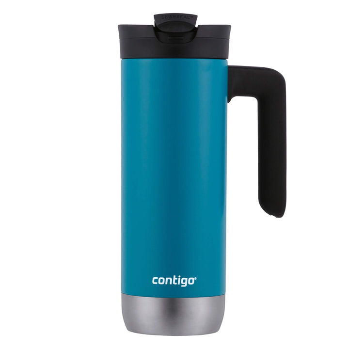 Contigo Superior 2.0 Stainless Steel Travel Mug with Handle and Leak-Proof Lid, Double-Wall Insulation Keeps Drinks Hot up to 7 Hours or Cold up to 18 Hours, 20oz Juniper