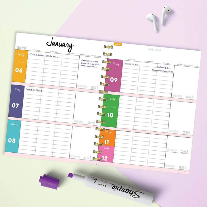 2020 My Year to Shine Medium Weekly Monthly Planner