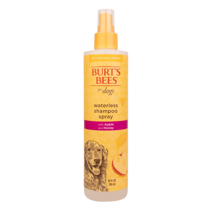 Burt's Bees for Pets Naturally Derived Waterless Shampoo Spray with Apple and Honey - Dry Dog Shampoo for All Dogs and Puppies - Cruelty Free, 10 Ounces - 6 Pack 10 Fl Oz (Pack of 6)