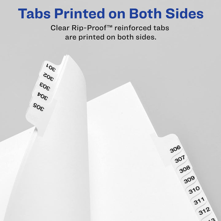 Avery Legal Dividers, Premium Individual Tab Titles, Letter Size, Side Tabs, 44, Pack of 25 (01044)