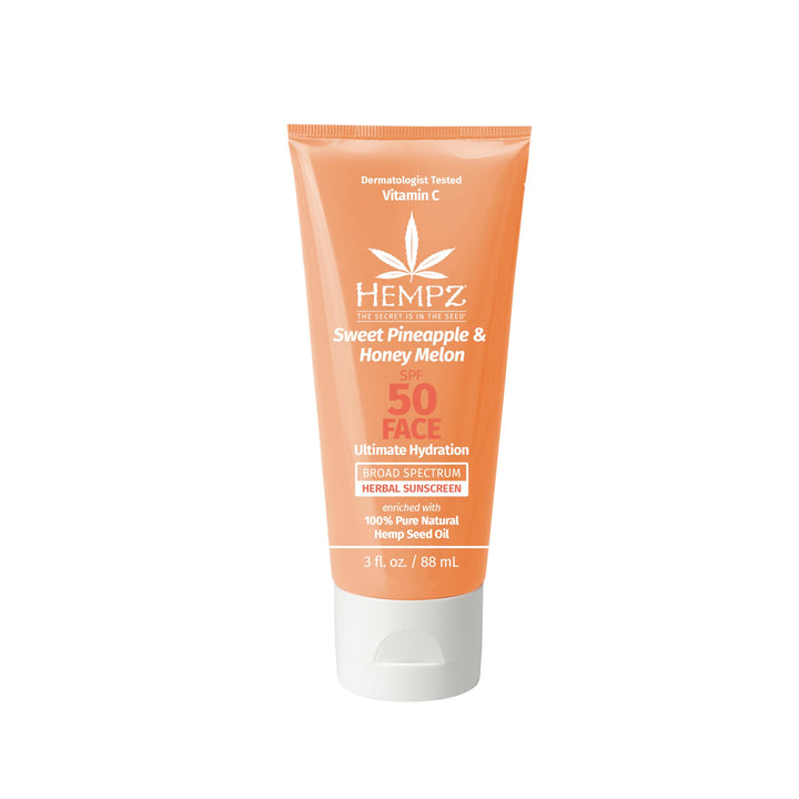 Sweet Pineapple & Honey Melon Herbal Facial Sunscreen 3 oz. SPF 50