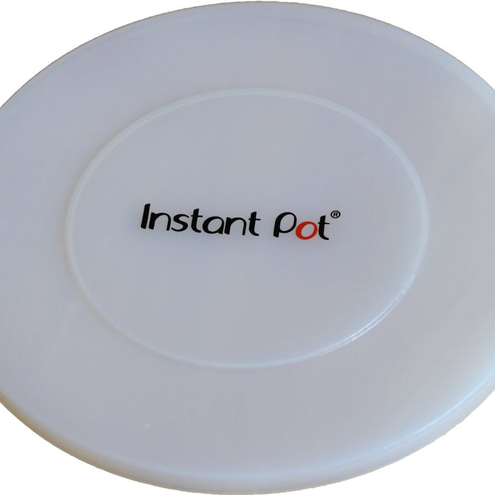 Instant Pot Silicone Lid, 9.8-In, 5-Qt & 6-Qt Pot Lid, From the Makers of Instant Pot, Reusable Silicone Lid for Bowl and Food Cover, Microwave Cover for Food, Transparent White