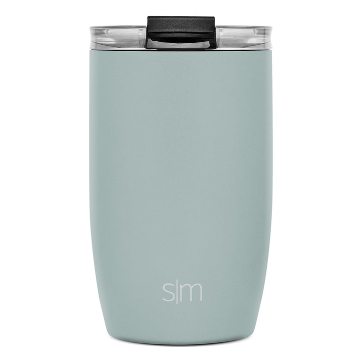 Simple Modern Travel Coffee Mug Tumbler with Flip Lid | Reusable Insulated Stainless Steel Cold Brew Iced Coffee Cup Thermos | Gifts for Women Men Him Her | Voyager Collection | 12oz | Sea Glass Sage -Sea Glass Sage