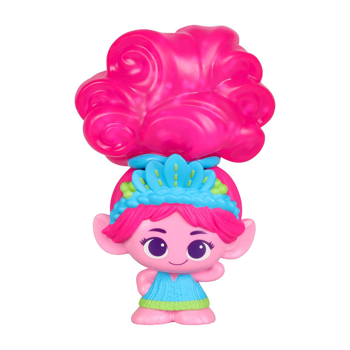 DREAMWORKS TROLLS Band Together Squishy, Stretchy Glitter-Filled Hair Doll - Stretchy Hair Poppy