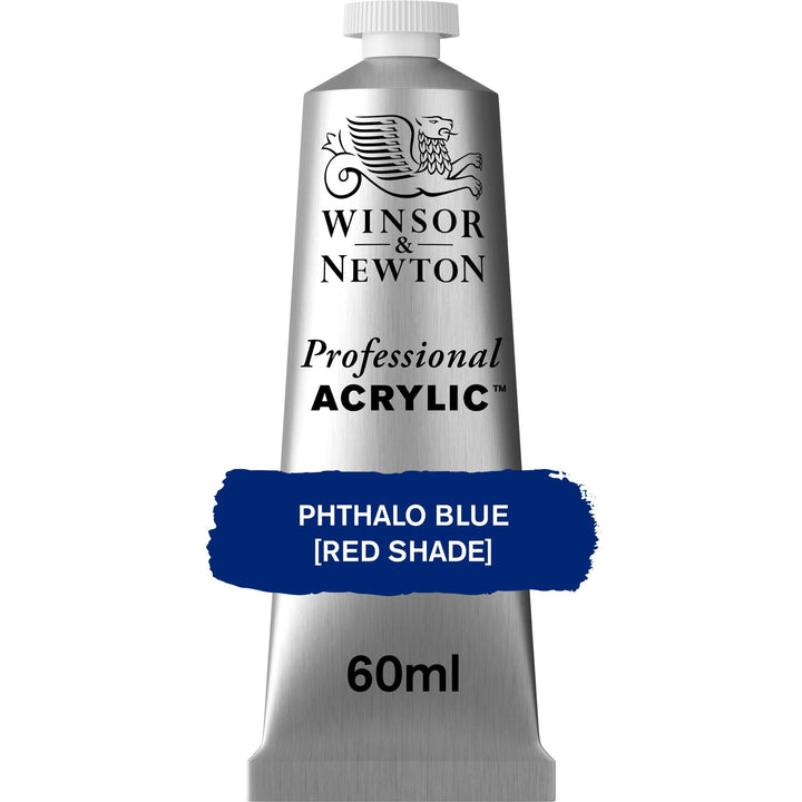 Winsor & Newton Professional Acrylic Paint, 60ml (2-oz) Tube, Phthalo Blue Red Shade 2-oz Tube