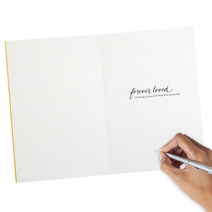 Hallmark Signature Sympathy Card (Forever Remembered) White