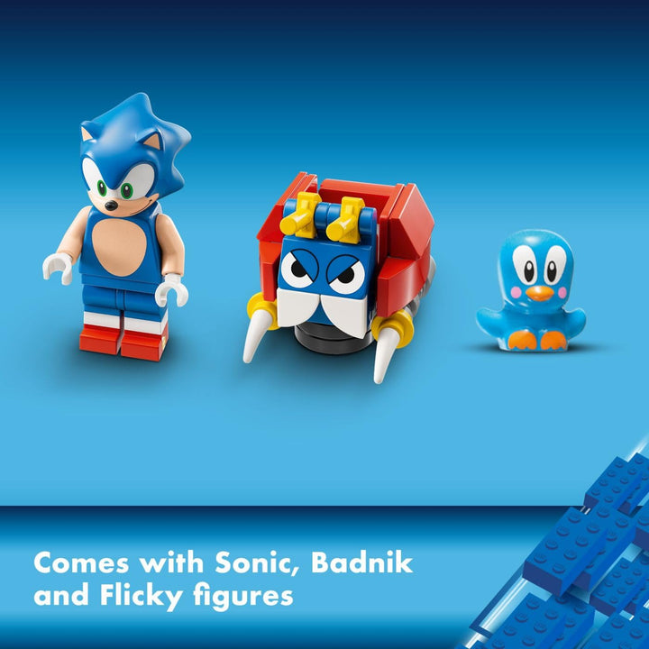 LEGO Sonic the Hedgehog Sonic’s Speed Sphere Challenge 76990 Building Toy Set, Sonic Playset with Speed Sphere Launcher and 3 Sonic Figures, Fun Birthday Gift for Young Fans Ages 6 and Up Blue