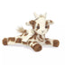 Bearington Baby Patches Plush Stuffed Animal Giraffe with Rattle, 8 Inches