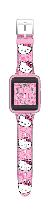 Accutime Hello Kitty Pink Educational Learning Touchscreen Kids Smart Watch - Toy for Girls, Boys, Toddlers - Selfie Cam, Learning Games, Alarm, Calculator (Model: HK4185)