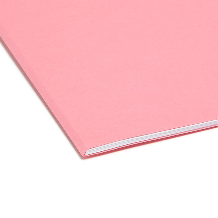 Smead SuperTab File Folder, Oversized 1/3-Cut Tab, Letter Size, Dark Pink, 12 per Pack (11819)