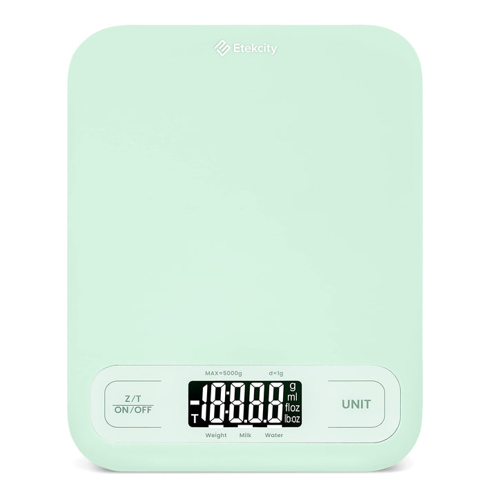 Etekcity Food Kitchen Scale, Digital Grams and Ounces for Weight Loss, Baking, Cooking, Keto and Meal Prep, Large, Green Large-Green