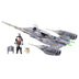 STAR WARS Epic Hero Series The Mandalorian's N-1 Starfighter Ship, 4-Inch Scale Grogu & Mandalorian Action Figures, Toys for Boys & Girls Ages 4+