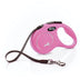 FLEXI New Classic Retractable Dog Leash (Tape), 16 ft, Small, Pink Small - 16 ft