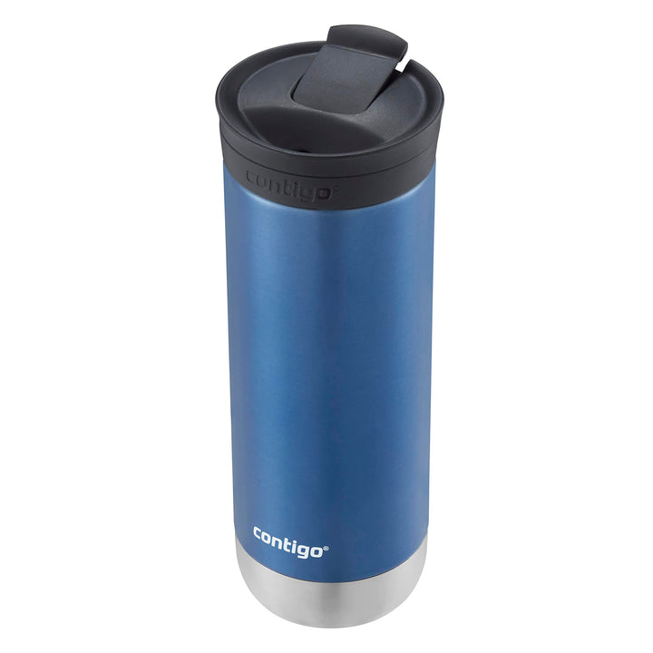 Contigo Huron Vacuum-Insulated Stainless Steel Travel Mug with Leak-Proof Lid, Keeps Drinks Hot or Cold for Hours, Fits Most Cup Holders and Brewers, 20oz 2-Pack, Blue Corn & Acid Wash 20oz 2 Pack