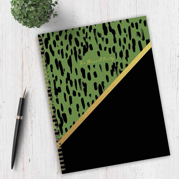 2020 Green & Gold Large Weekly Monthly Planner