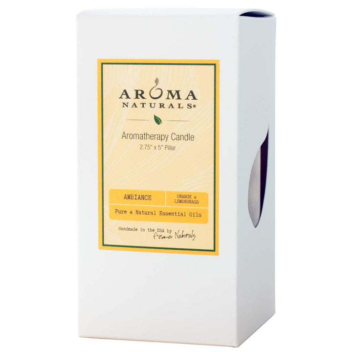 Aroma Naturals Holiday Juniper, Spruce and Basil Essential Oil Pillar Candle, Fresh Forest, 3 inch x 3.5 inch Juniper, Spruce & Basil 3" x 3.5" Pillar