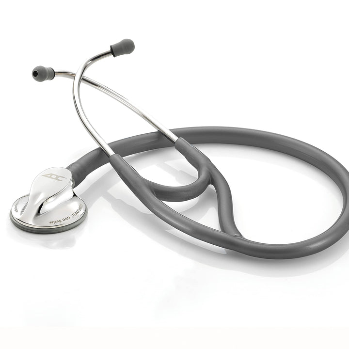 ADC Adscope 600 Platinum Series Cardiology Stethoscope with Tunable AFD Technology, Metallic Gray