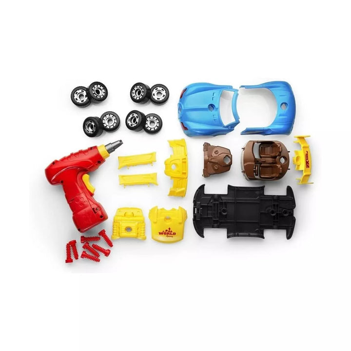 Take Apart Racing Car Toys - Racing Car with Drill, Engine Sounds and Lights - 30 Piece Race Car Take Apart Set - Play22Usa