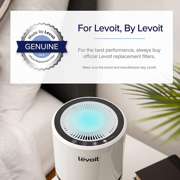 LEVOIT LV-H132 Air Purifier Replacement Filter, 3-in-1 Nylon Pre-Filter, HEPA Filter, High-Efficiency Activated Carbon Filter, LV-H132-RF, 1 Pack