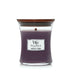 WoodWick Medium Hourglass Candle, Amethyst/Amber - Premium Soy Blend Wax, Pluswick Innovation Wood Wick, Made in USA