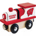 Masterpieces Officially Licensed NCAA Wisconsin Badgers Wooden Toy Train Engine for Kids.