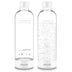 PHILIPS Carbonating Bottles, 1L Twin Pack Reusable PET Sparkling Water Bottles Compatible Sparkling Water Maker, 2 Pack, White Twin Pack Bottles White