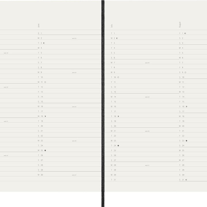 Moleskine Classic 12 Month 2025 Monthly Planner, Soft Cover, XL (7.5" x 9.75"), Black, 128 pages