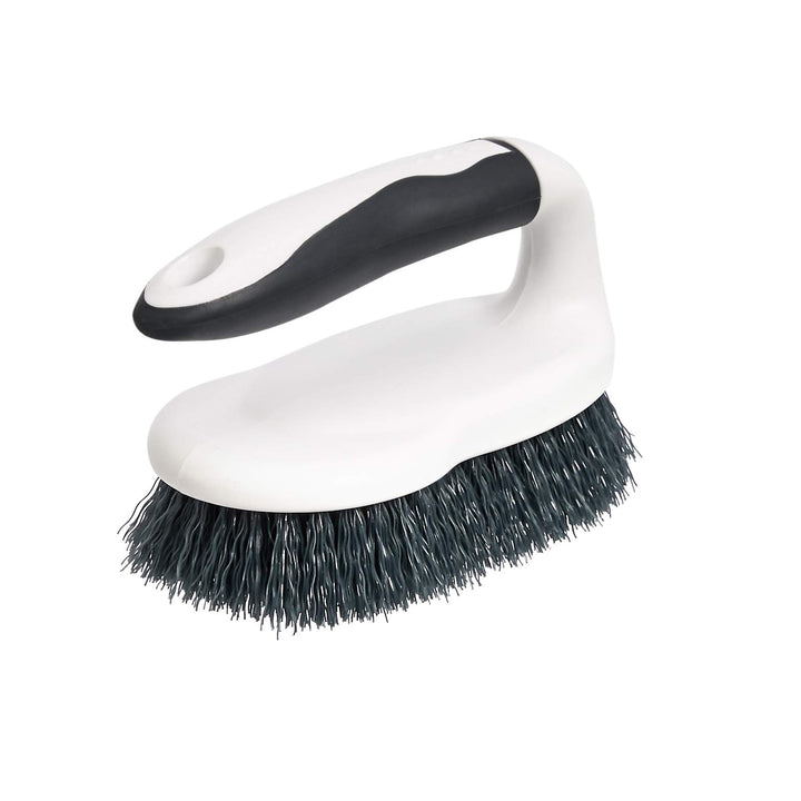 Basics All Purpose Rectangular Scrub Brush, 2-pack, White & Black (Previously Commercial brand)