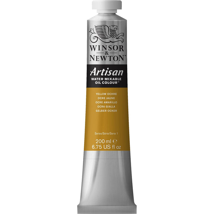 Winsor & Newton Artisan Water Mixable Oil Colour, 6.75-oz (200ml), Yellow Ochre 200-ml Tube