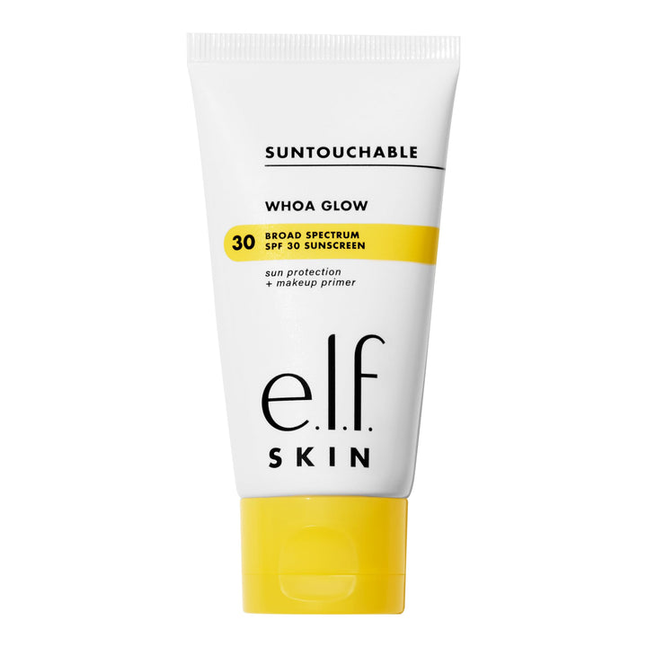 e.l.f. SKIN Suntouchable Whoa Glow SPF 30, Sunscreen & Makeup Primer For A Glowy Finish, Made With Hyaluronic Acid, Vegan & Cruelty-Free, Packaging May Vary, Sunbeam