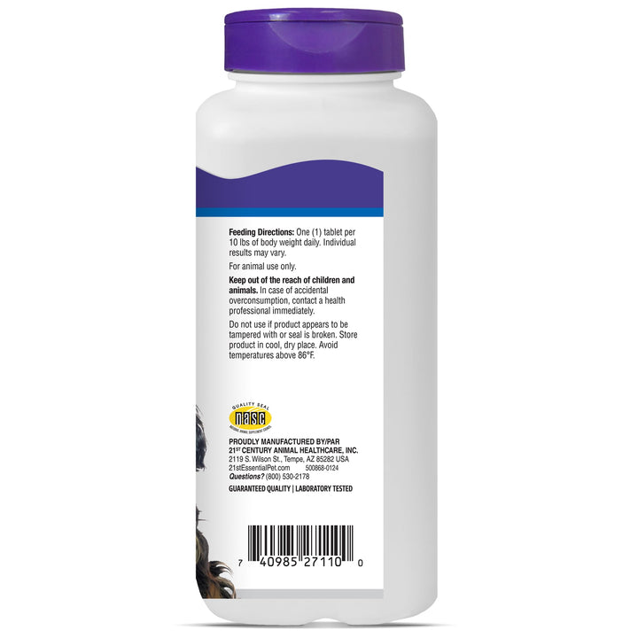 Essential Pet Products Brewers Yeast Chewable Tablets with Garlic, B Vitamins & Minerals for Dogs,White