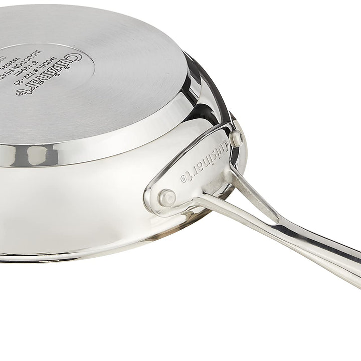 Cuisinart 722-20 8-Inch Chef's-Classic-Stainless-Cookware-Collection, 8", Open Skillet