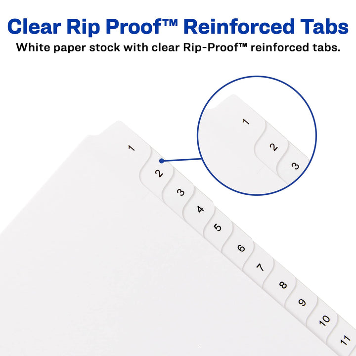 Avery 1-25 Legal Exhibit Dividers for 3 Ring Binders, 25-Tab Sets, Allstate Style, 5 Binder Divider Sets (24761) 3Pack (300 Labels) 5 Sets