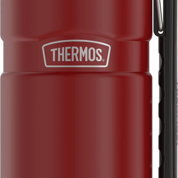 THERMOS Stainless King Vacuum-Insulated Beverage Bottle, 40 Ounce, Rustic Red