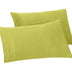 Elegant Comfort Solid Pillowcases 1500 Thread Count Egyptian Quality Microfiber - Smooth Weave, Wrinkle and Fade Resistant, Easy Slip-On, 2-Piece Set, Standard/Queen Pillowcase, Pistachio Green