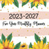 2023-2027 Five Year Monthly Planner: 5 Year Monthly Planner 2023-2027 | 60 Months Calendar | Agenda Logbook Schedule Organizer | Appointment Notebook with Federal Holidays | Sunflower Cover