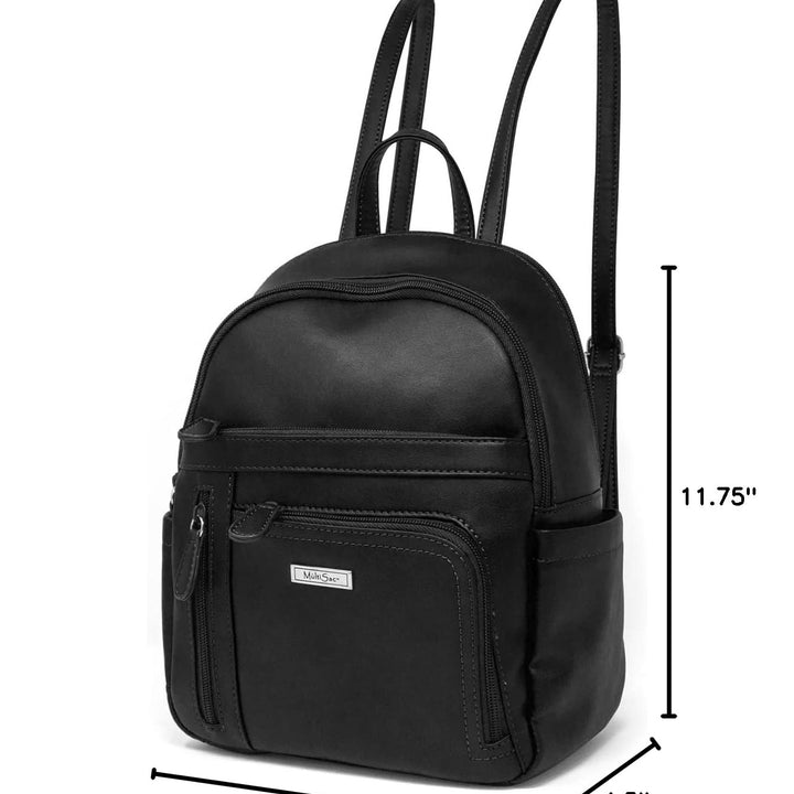 MultiSac womens Adele Backpack, Black, One Size