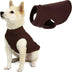 Gooby Stretch Fleece Vest Dog Sweater - Brown, X-Small - Warm Pullover Fleece Dog Jacket - Winter Dog Clothes for Small Dogs Boy or Girl - Dog Sweaters for Small Dogs to Dog Sweaters for Large Dogs X-Small Length (7")