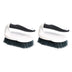 Basics All Purpose Rectangular Scrub Brush, 2-pack, White & Black (Previously Commercial brand)