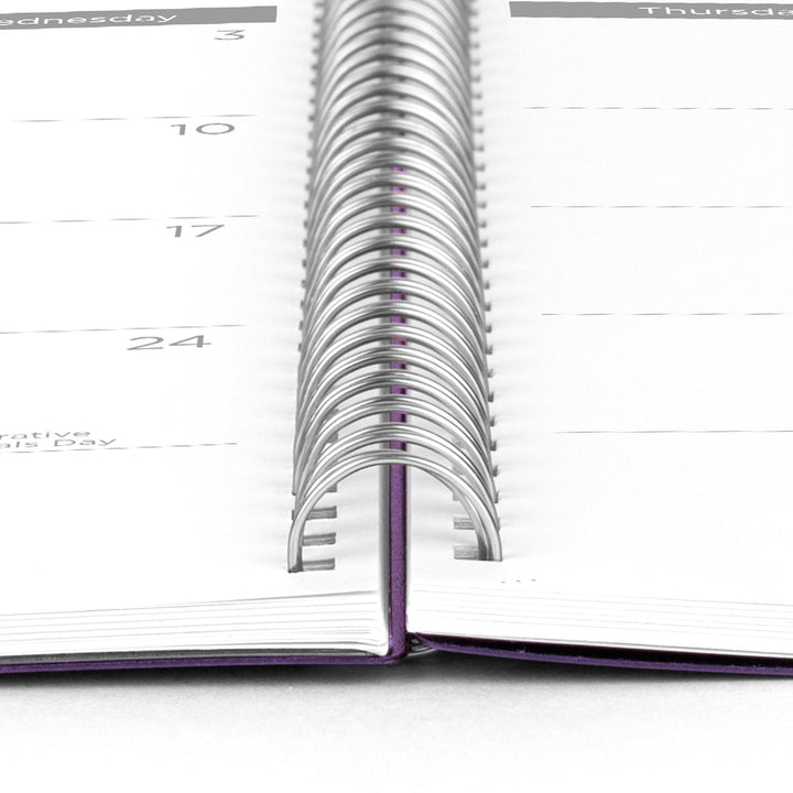 Mead Planner 2024-2025 Academic, Weekly & Monthly, 8 1/2" x 11", Large, Basic, Purple (CAW62059) Large - Purple Planner Academic Year: April 2024–June 2025