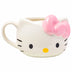 Silver Buffalo Sanrio Hello Kitty Pink Bow Ceramic 3D Sculpted Mug, 20 Ounces