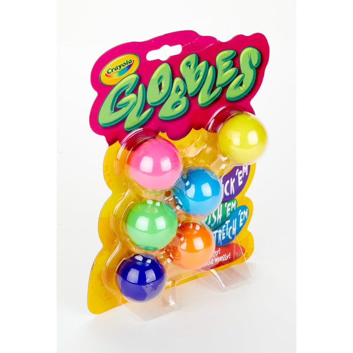 Crayola Globbles Fidget Toy (6ct), Sticky Fidget Balls, Squish Ball, Sensory Toys, Easter Gift, Easter Basket Stuffer for Kids 6 Count (Pack of 1)