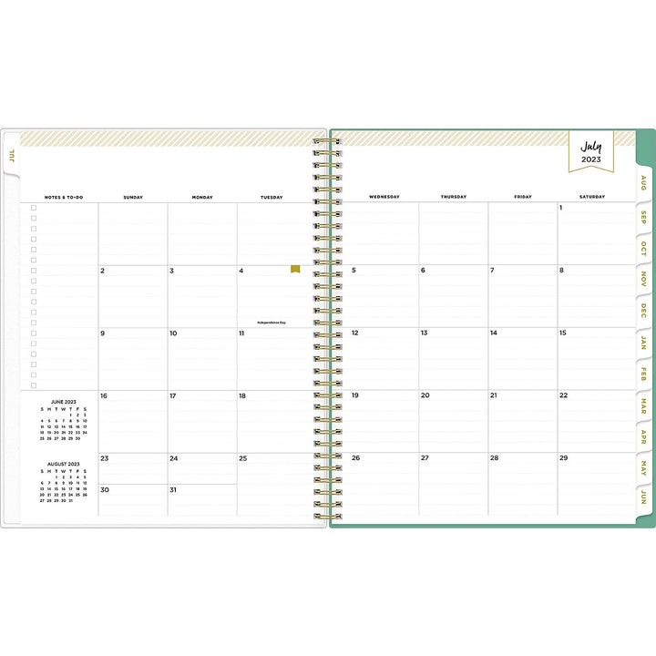 Blue Sky Day Designer for 2023-2024 Academic Year Weekly and Monthly Planner, 8.5' x 11', Frosted Flexible Cover, Wirebound, Palms (137891-A24) Old Version