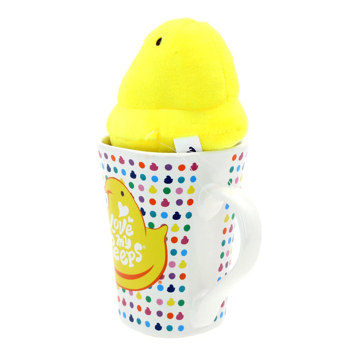 Animal Adventure Peeps Collectible 6" Peeps Plush and Mug Giftset Yellow Original Peep in a 15oz Mug Mug and Plush Original Yellow