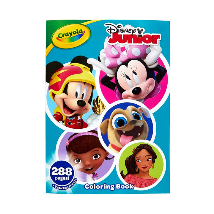 Crayola Disney Coloring Book, Disney Jr. Gift, 288 Pages, Ages 3, 4, 5, 6 Disney Jr.