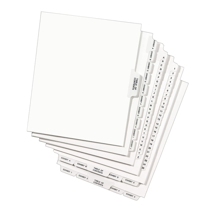 Avery Legal Dividers, Premium Individual Tab Titles, Letter Size, Side Tabs, 44, Pack of 25 (01044)