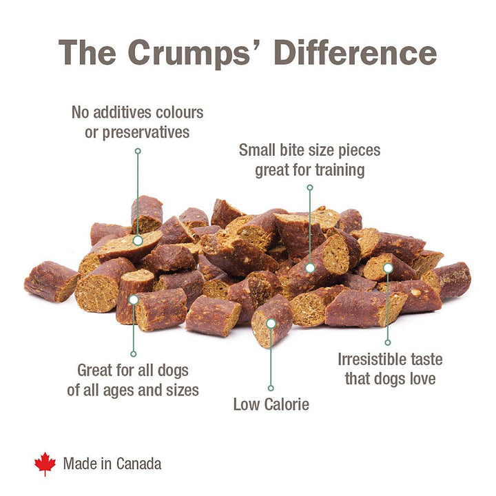 Crumps' Naturals Semi Moist Chicken Mini Trainers 8.8oz /250g, Brown (MT-C-250)