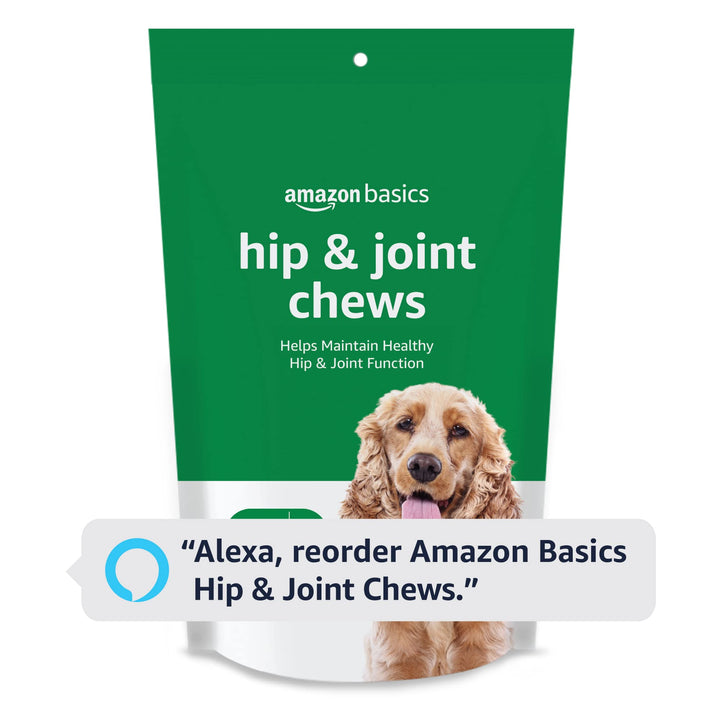 Basics Dog Hip & Joint Supplement Chews, Natural Duck Flavor, 120 Count (Previously Solimo)